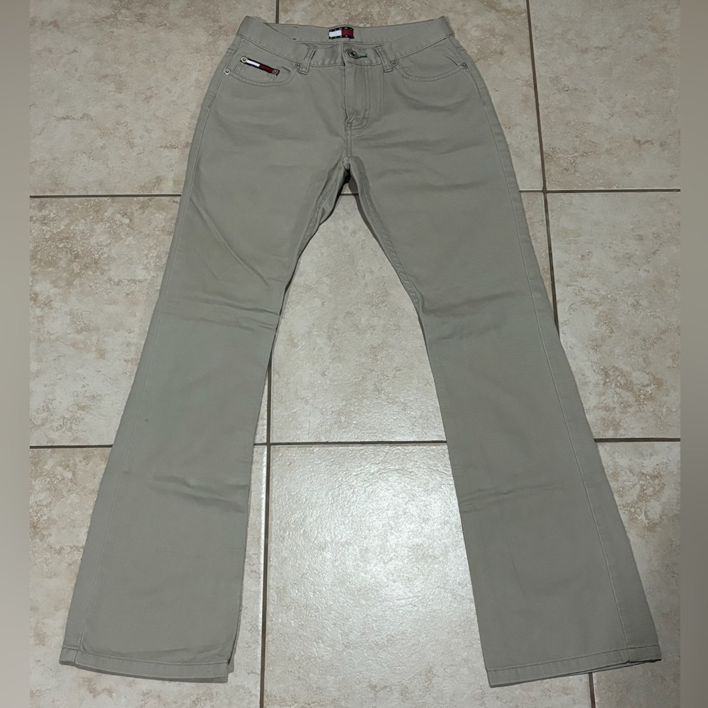 Vintage Tommy Girl Tommy Hilfiger Denim Flare Jeans Pants Women’s Size 3 Tan